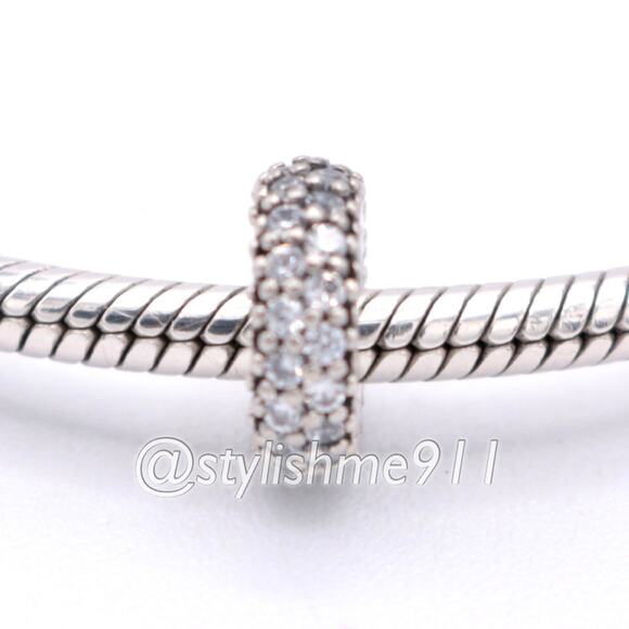 Authentic PANDORA Inspiration Within Spacer with Clear Zirconia - 791359CZ - Picture 2 of 8